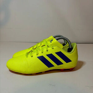 Adidas Boys Nemeziz 18.4 FxG Soccer Football Cleats CM8509 Yellow Blue Sz 3.5